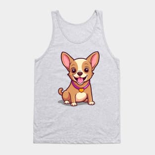 Cartoon Cute Kawaii Chihuahua Tank Top